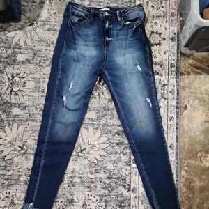 KanCan Dark Blue Ripped Skinny Jeans